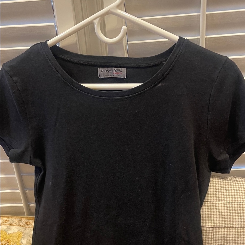 Michael Stars Classic Black Short Sleeve Tee